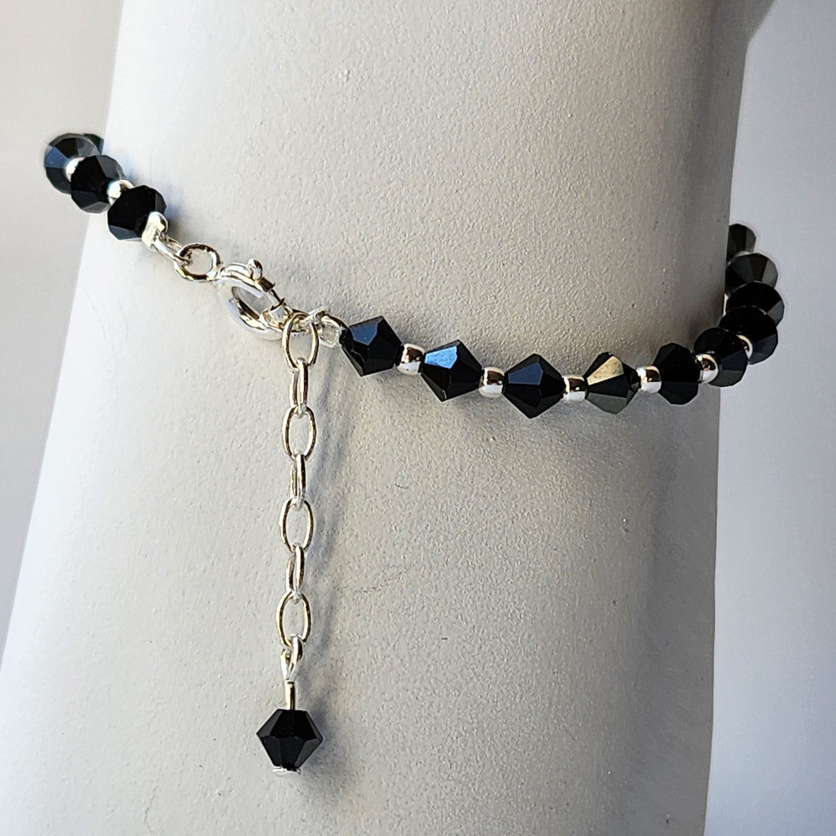 Pulsera Cristal Swarovski Elements Bolita Plata 925 Varios Colores