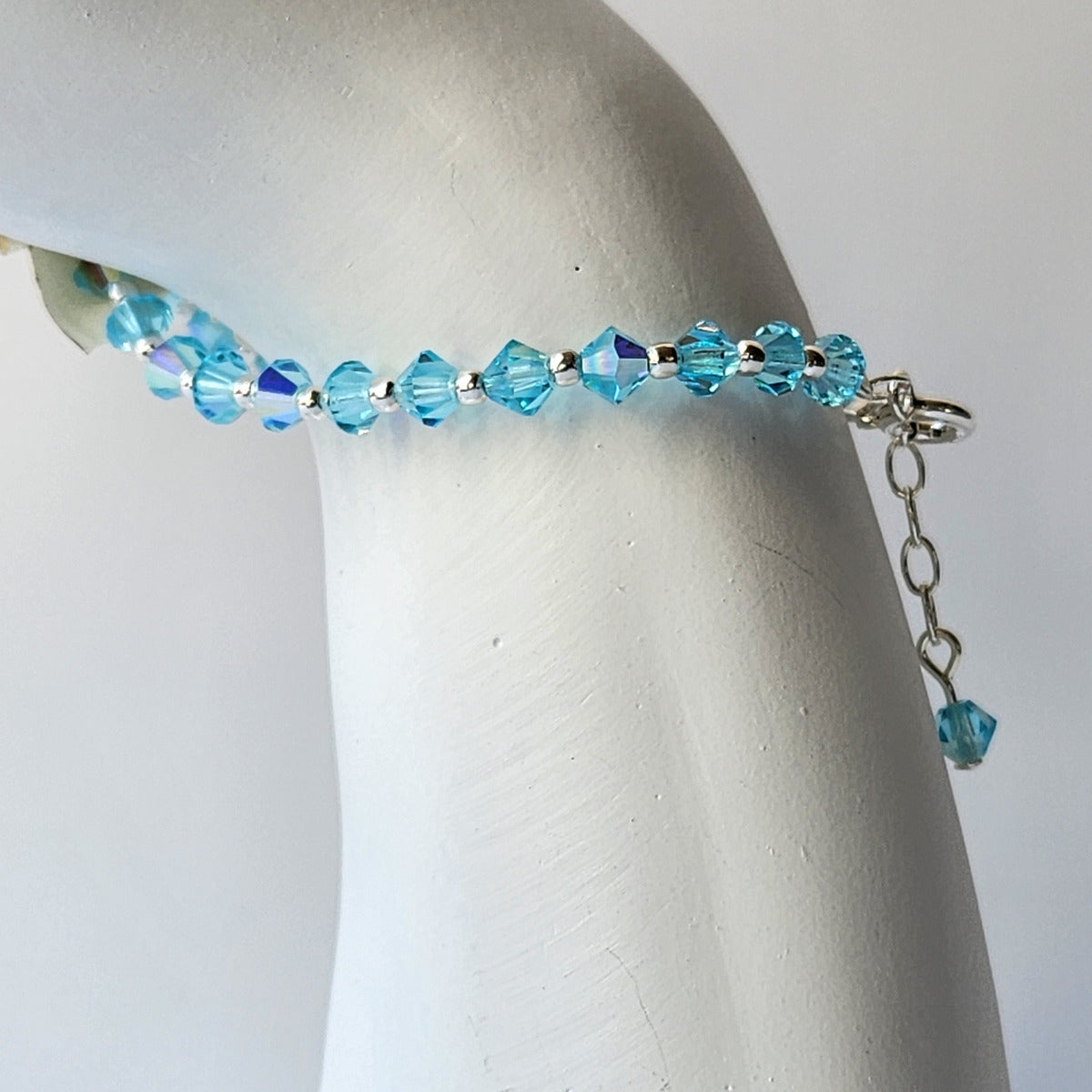 Pulsera Cristal Swarovski Elements Bolita Plata 925 Varios Colores