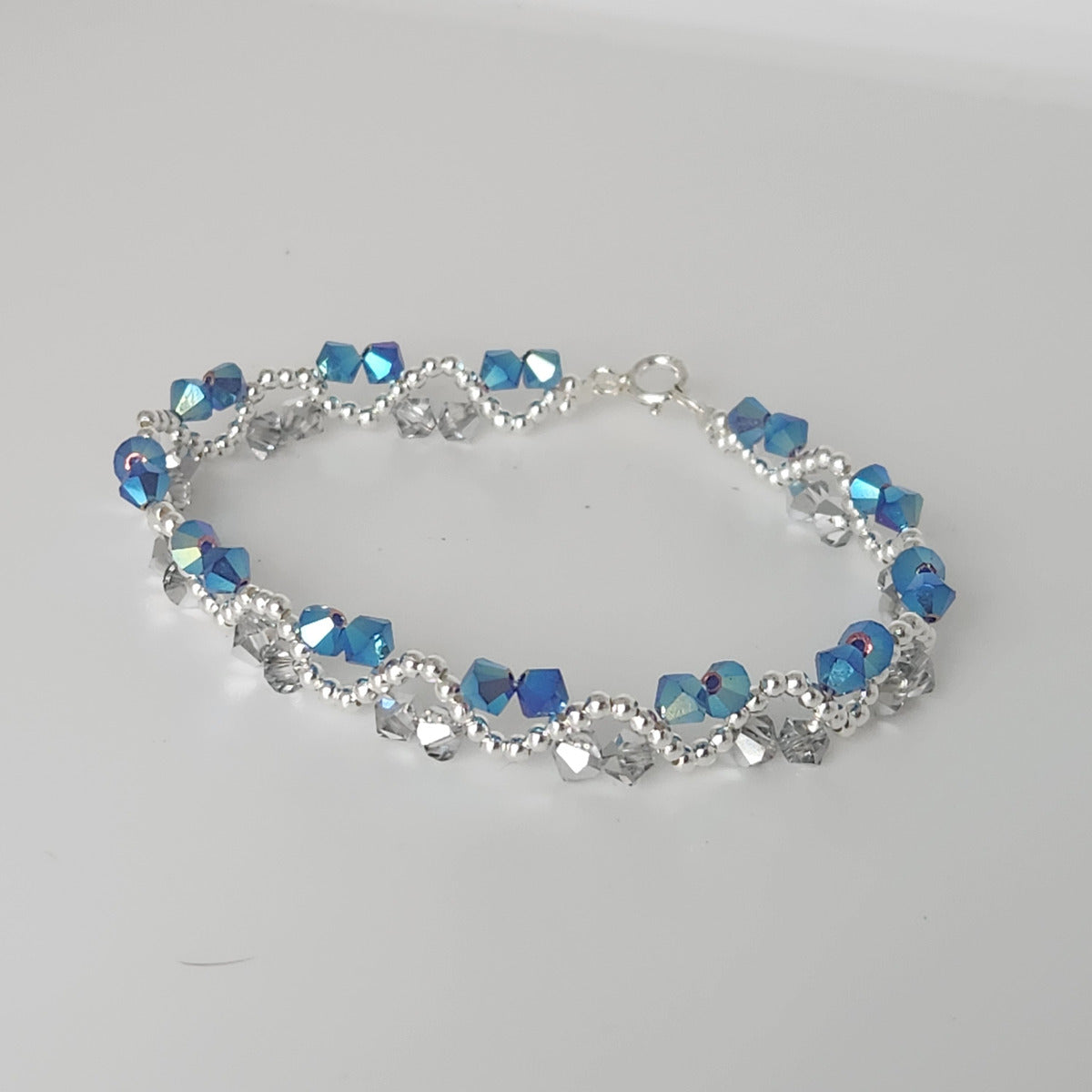 Pulsera ONDAS Cristal Swarovski Elements Plata 925 Colores