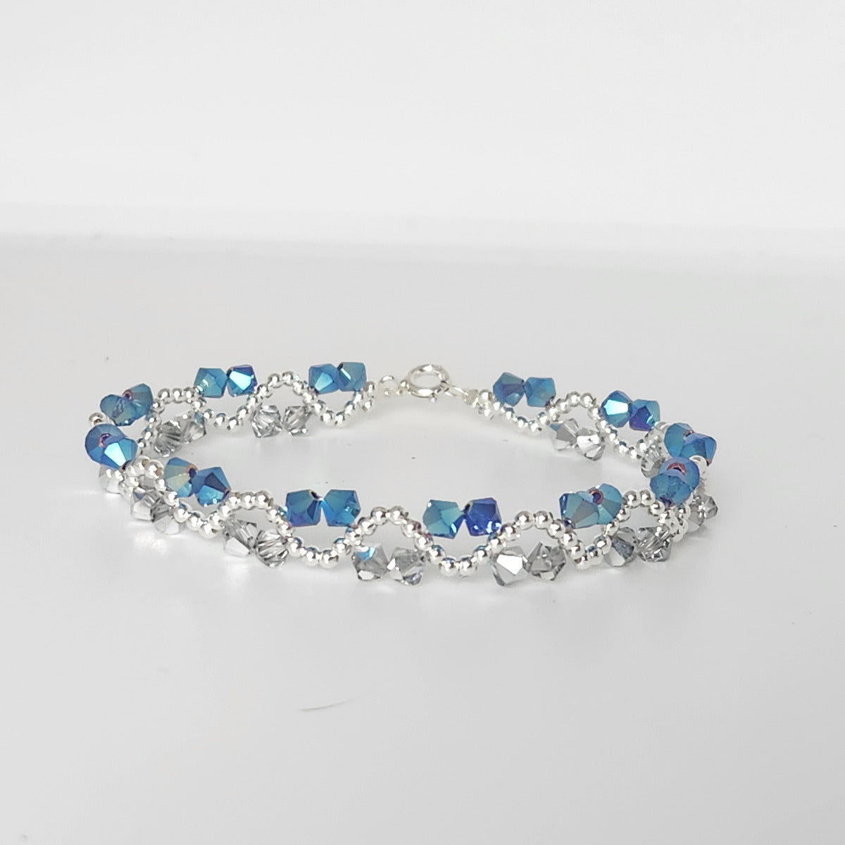 Pulsera ONDAS Cristal Swarovski Elements Plata 925 Colores