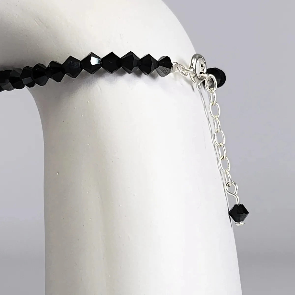 Pulsera ALMA Cristal Swarovski 4mm Jet Hematite Half