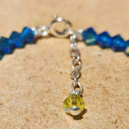 Pulsera ALMA Cristal Swarovski 4mm Boca Jrs