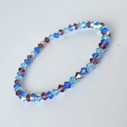 Pulsera Cristal Swarovski Elastizada Pedí Tu Color