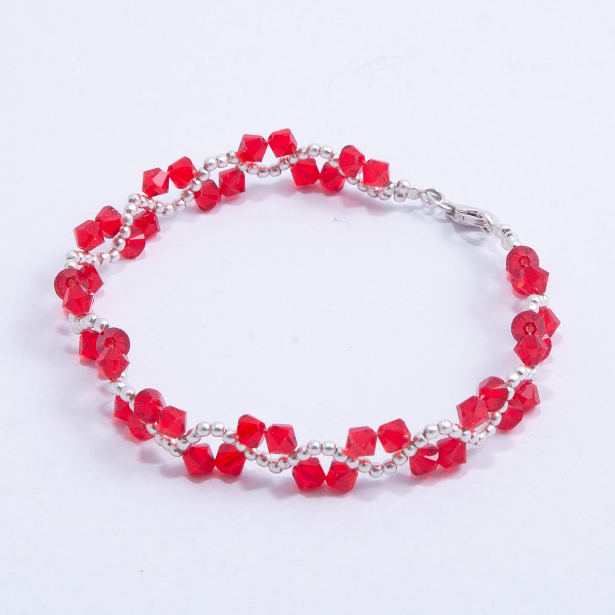 Pulsera ONDAS Cristal Swarovski Elements Plata 925 Colores
